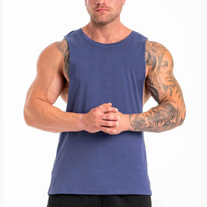 Camiseta Deportiva de Hombre, Moderna, con Corte Lateral, de Alta Calidad, Secado Rápido, Material de Algodón y Poliéster, Peso Pesado 220 g/m², Color Sólido - Product Image 4