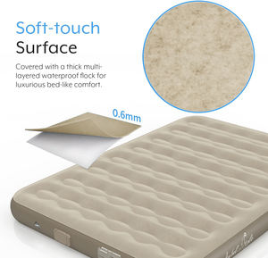 Квин размер портативный надувной матрас автоматический перезаряжаемый насос для домашнего автомобиля отель Кемпинг ткань из ПВХ для кемпинга - Product Image 4