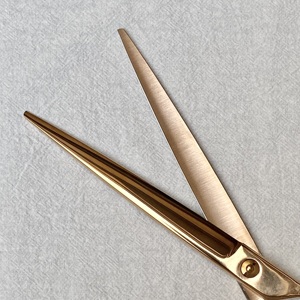 Ensemble de ciseaux droits en acier inoxydable de 8 pouces, main droite, rose blond, pour couper les poils d'animaux, pour le toilettage des chats. - Product Image 5