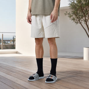 Custom <b>Mens</b> Spandex/Polyester 100% Cotton Worsted Solid Knitted Mid Breathable <b>Elastic</b> <b>Waist</b> Casual Streetwear Sweat <b>Shorts</b> - Product Image 5