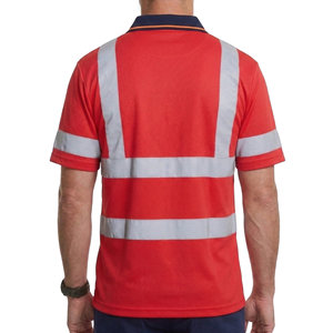 Camisetas Polo de Seguridad Transpirables para Hombre, Cinta Reflectante Plateada, Absorción de Humedad, Uniforme Industrial, Camisetas Polo Personalizadas al por Mayor - Product Image 4