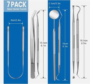 Kit de Nettoyage Dentaire Multi-usages : Détartreur et Outils de Soin en Acier Inoxydable avec Poignée Ergonomique Certifié CE - Product Image 3
