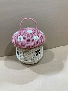 New trend rattan mushroom storage basket make in Vietnam with wholesale price for kid make in Vietnam with wholesale price - Product Image 5
