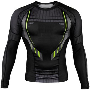 Professional Sport Men's Long Sleeve <b>Rashguard</b> for MMA BJJ OEM Customizable with Custom Colors & Sizes High Quality - Product Image 1