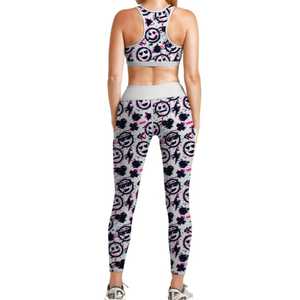 Conjunto de yoga para mujer, pantalones y sujetador deportivos, hechos con material duradero, conjunto de yoga de primera calidad, conjunto de yoga transpirable para mujer - Product Image 2