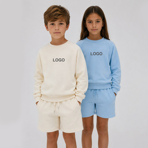 OEM 2026||New Arrival Wholesale Custom logo Clothing Summer Clothes French |Two Piece Sweatshirt Shorts <b>Sets</b> In Affordable Price - Product Image 1