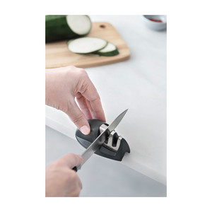 Affilacoltelli Mini Lacor con Aste in Acciaio Fine e Grosso per Coltelli da Cucina - Product Image 2