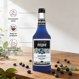 Jarabe de Arándanos Mojee 1000 ML, Rico Sabor a Bayas en Botella, Sin Saborizantes Artificiales para Cócteles - Product Image 3