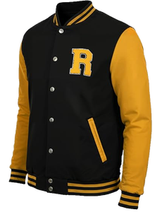 Chaqueta Varsity Letterman para Hombre, Cuerpo de Lana, Mangas de Cuero Sintético, Chaqueta Bomber de Béisbol, Personalizada, OEM, ODM, Venta al Por Mayor - Product Image 1