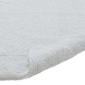 White Rectangle Bath <b>Mat</b> Cotton Tufted Non-Slip Rubber Backing Modern Home Use - Product Image 6