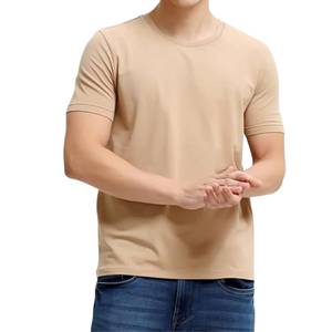 T-shirt blanc de luxe 100 % coton pour homme, taille européenne, 180 g, vierge, décontracté, de créateur, vente en gros fabricant - Product Image 4