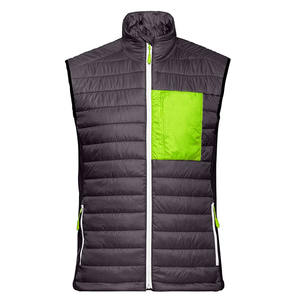 Chaleco informal acolchado para hombre, chaleco de invierno para exteriores con cremallera, sin mangas, cálido, tipo burbuja, con cuello alto personalizado. - Product Image 5