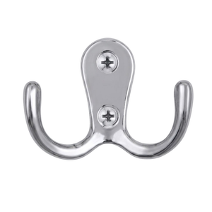 Premium SS202 Stainless Steel Double <b>Robe</b> Hook Heavy Duty Wall Mounted <b>Coat</b> Towel Hanger Rustproof Bathroom and Kitchen Door - Product Image 2