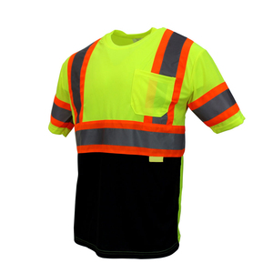 Camisetas de Seguridad de Alta Visibilidad para Hombre, Camisa de Trabajo Reflectante, Camisa de Construcción Transpirable para Trabajos al Aire Libre - Product Image 2