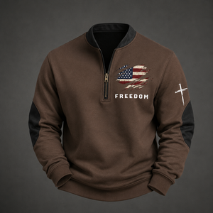 Sweat-shirt à capuche unisexe personnalisé avec fermeture éclair quart de tour, épais, brodé, imprimé animal, style streetwear décontracté, marque privée - Product Image 1