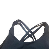Soutien-gorge de sport pour homme de haute qualité, à maintien élevé, avec bretelles réglables, logo frontal, respirant, séchage rapide, coussinets amovibles, en tissu, col en U
