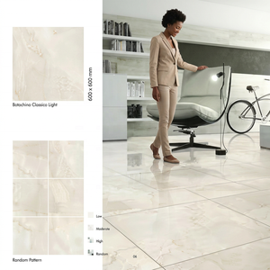 Vistaar 2x2 Porcelana Kajaria Suelo vitrificado y azulejos de pared cerámicos 600x600 Atlantis Beige 60x60 GVT 24x24 Precio barato - Product Image 3