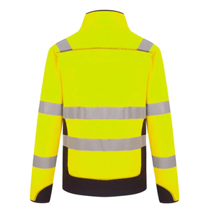 <b>Mens</b> <b>Reflective</b> Safety <b>Jacket</b> Waterproof Windproof Hi Vis Workwear for Road Construction and Warehouse Staff - Product Image 3