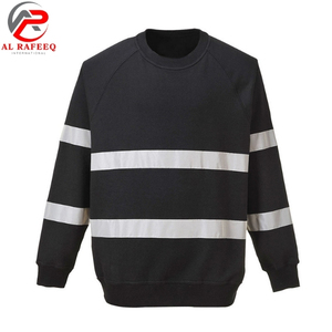 Sweat-shirt de travail à prix de gros pour hommes, sweat-shirt réfléchissant haute visibilité à col rond, polaire vierge pour femmes, idéal pour l'hiver - Product Image 3