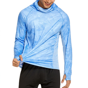 Wholesale Logo Sublimation Fishing Hoodies <b>Uv</b> <b>Protection</b> Shirts Men 2026 Lightweight Ice Cool Quick-dry Fishing <b>Hoodie</b> - Product Image 4
