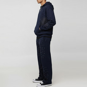 Survêtements en strass sur mesure de style unique, couleur unie, pour hommes, pour la vente en ligne - Product Image 4