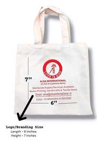 Sac fourre-tout en coton imprimé réutilisable et écologique pour les courses et l'emballage de détail – Vente en gros - Product Image 3