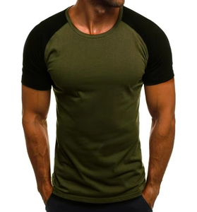 T-shirt en coton à col rond décontracté pour homme, commande en gros, fabricant de t-shirts en coton uni pour homme - Product Image 2