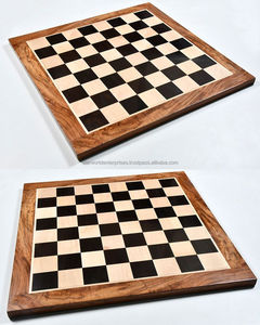 Tableros de Ajedrez de madera, tableros de juego de ajedrez con imán de madera portátil ecológico, piezas de ajedrez impresas en caja de madera - Product Image 6