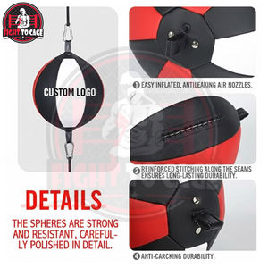 Nouveauté, best-seller, sacs de frappe à double extrémité en cuir durable de qualité compétition avec logo personnalisé pour la salle de sport à domicile - Product Image 2