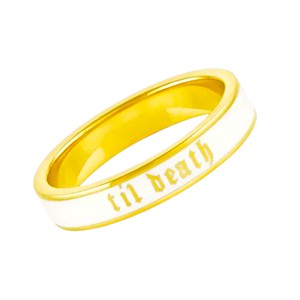 4mm 6mm Sterling Silver Jade Classic Invisible Engraving Ethnic Band <b>Ring</b> 'Till Death' Engagement Wedding Party <b>Couples</b> Promise - Product Image 1