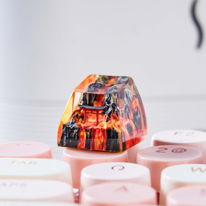 Keycaps Mystiques Anime, Keycaps Artisanaux Personnalisés, Keycaps Anime Mignons, Keycaps Verts, Ensemble de Keycaps, Keycaps en Résine - Product Image 4