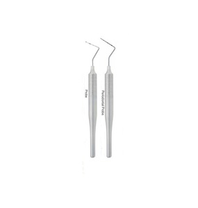 Sonde d'exploration dentaire en acier inoxydable de haute qualité, simple ou double extrémité, instrument chirurgical de diagnostic - Product Image 4