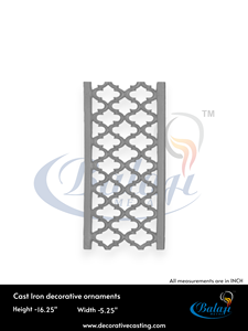 Balaji Metals BM-226 Super Shot Blast - Piezas de Puerta de Jardín de Hierro Fundido de Alta Resistencia, Acabado Superficial en Color Gris, OEM, Arquitectónico, Fácil de Instalar - Product Image 3