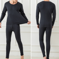 Ensemble de sous-vêtements thermiques personnalisés pour femmes - Respirant, grande taille, en Spandex/Nylon, motif uni, manches courtes, col ras du cou