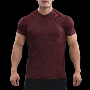 T-shirt pour homme en jersey respirant, taille plus, couleur et design personnalisés, pour la salle de sport et la remise en forme, vente en gros - Product Image 2