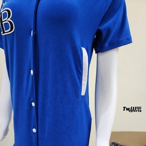 Women's Casual Short Sleeve Summer <b>Dress</b> <b>Custom</b> Logo Breathable Baseball Varsity Jacket Plus Size Sportswear Polyester/Cotton - Product Image 5
