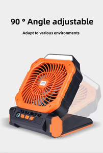 Ventilador de Camping para Exteriores con Energía Solar, Carga USB, Brújula, Luz LED, Viento Potente, Temporizador, Pesca, Senderismo, Batería de 7800mAh, 10W - Product Image 6