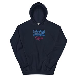Sudadera con Capucha Unisex Bordada para Mamá, Color Azul Marino, Sudadera con Capucha de Felpa Suave, Estilo Casual para Uso Diario, Estilo Atlético y Cómodo - Product Image 1