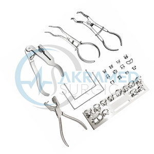 CE Certified Rubber Dam Instrument <b>Set</b> Ainsworth <b>Punch</b> Brewer Forceps Ivory Clamps Endodontic Dental Instruments Kit - Product Image 6