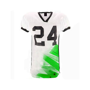 Uniformes de football américain personnalisables à manches courtes, respirants et imprimés - Ventes chaudes, qualité durable, évacuation de l'humidité - Product Image 2