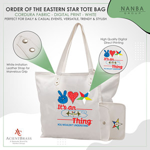 กระเป๋าโท้ทสีขาว เป็นสิ่งที่ OES ทำได้ แต่คุณคงไม่เข้าใจ |   กระเป๋าโท้ทกันน้ำสีขาวอีสเทิร์นสตาร์แบบสั่งทำพิเศษ - Product Image 4
