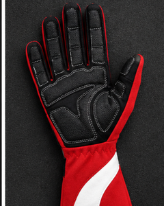 Gants de course rouges pour homme, à doigts entiers, imperméables et légers, avec paume antidérapante, fermeture auto-agrippante, pour karting hivernal et utilisation en extérieur - Product Image 6