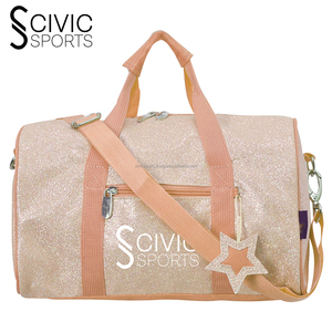 Filles Glitter Dance Duffle Bag Canvas Nuit Voyage Gym Sport Gym Sac Chaussure Compartiment Fitness Enfants Sac - Product Image 3