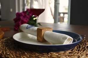 Anneaux de serviette modernes en résine écologique, décoration de table en osier, artisanat MS, taille personnalisée pour une expérience culinaire élégante et raffinée - Product Image 3