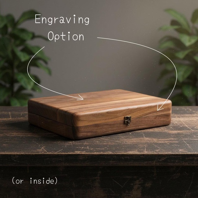 Solid Walnut Watch Box 10 Slot Jewelry Organizer with Glass Wood Lid Carved One Piece Design