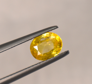 Zafiro amarillo natural ovalado de 1.55 quilates, 7.5x6x3.5 mm, zafiro amarillo suelto para la fabricación de joyas - Product Image 5