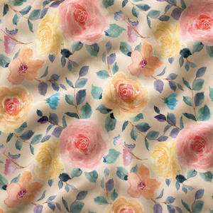 Organic Eco-Friendly Floral Printed Poplin Cotton Fabric Medium <b>Weight</b> Woven Breathable Soft Cloth for <b>Curtains</b> Bedding Home - Product Image 4