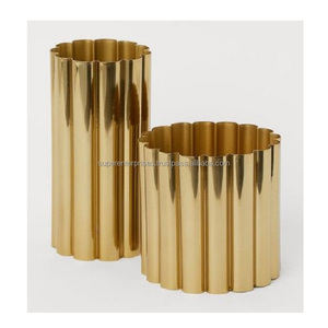Macetas y macetas de latón de vendedor caliente indio, suministro de jardín, uso múltiple para decoración de hogar y boda, macetas de Metal, decoración de plantas verdes - Product Image 1