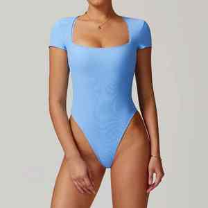 ชุดบอดี้สูทแบบเต็มตัวรัดรูปทรงสกินนี่ คอเหลี่ยม ระบายอากาศได้ดี น้ำหนักเบา สำหรับผู้หญิง ขายส่ง - Product Image 5