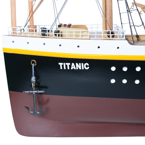 C013 - Maqueta de Barco Titanic de Cedro Náutico, Pintada a Mano, con Base de Exhibición de Madera, Artículo Coleccionable, Decoración, Regalo, Venta al por Mayor, 83Lx9Wx32H cm - Product Image 5